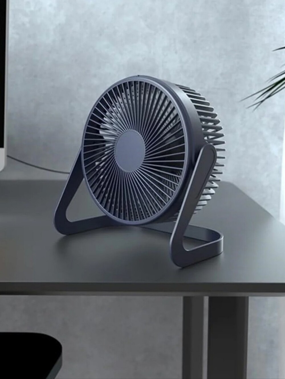 NWT 5" USB Desk Fan- Navy Blue